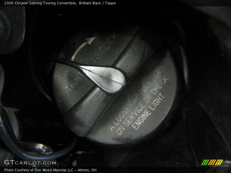 Brilliant Black / Taupe 2006 Chrysler Sebring Touring Convertible