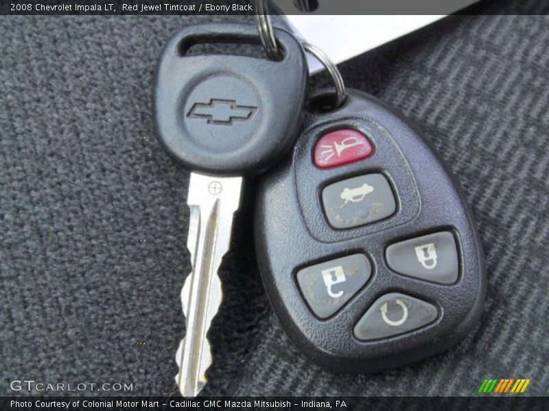 Red Jewel Tintcoat / Ebony Black 2008 Chevrolet Impala LT