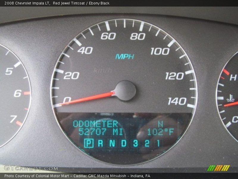 Red Jewel Tintcoat / Ebony Black 2008 Chevrolet Impala LT