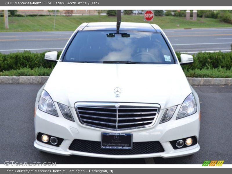 Arctic White / Black 2010 Mercedes-Benz E 350 Sedan