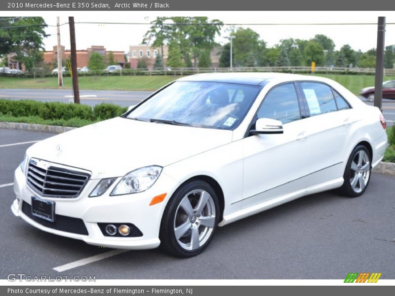 Arctic White / Black 2010 Mercedes-Benz E 350 Sedan