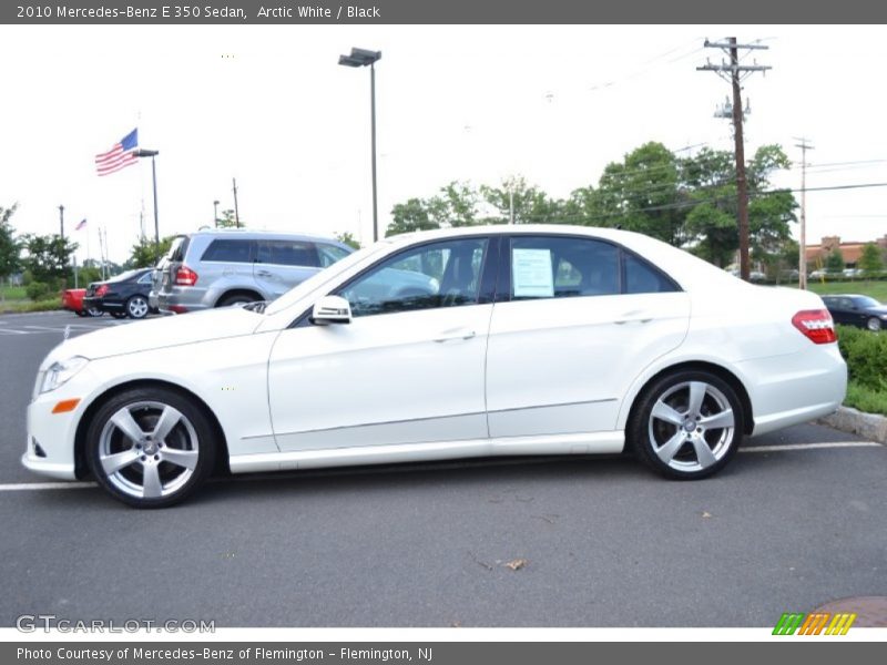 Arctic White / Black 2010 Mercedes-Benz E 350 Sedan