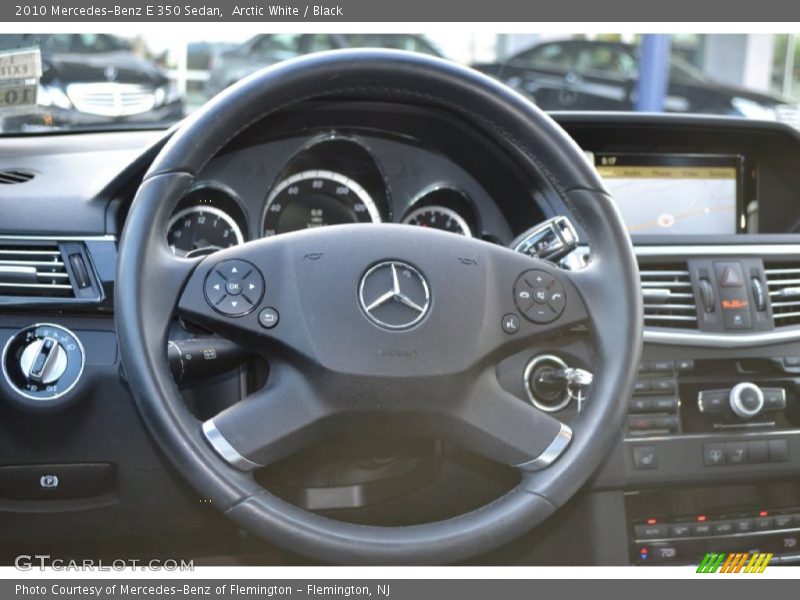 Arctic White / Black 2010 Mercedes-Benz E 350 Sedan