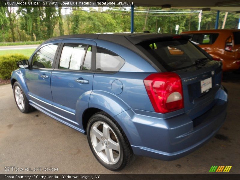 Steel Blue Metallic / Pastel Slate Gray/Blue 2007 Dodge Caliber R/T AWD