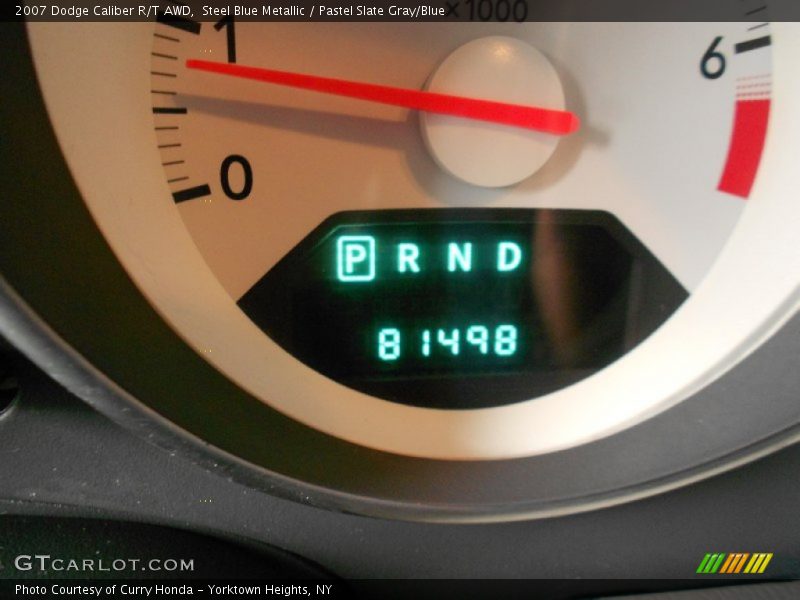 Steel Blue Metallic / Pastel Slate Gray/Blue 2007 Dodge Caliber R/T AWD