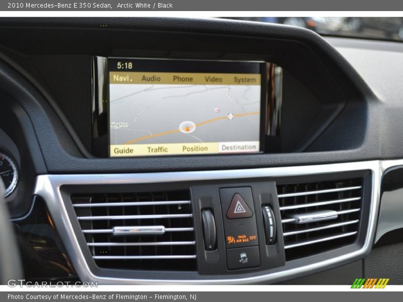 Arctic White / Black 2010 Mercedes-Benz E 350 Sedan