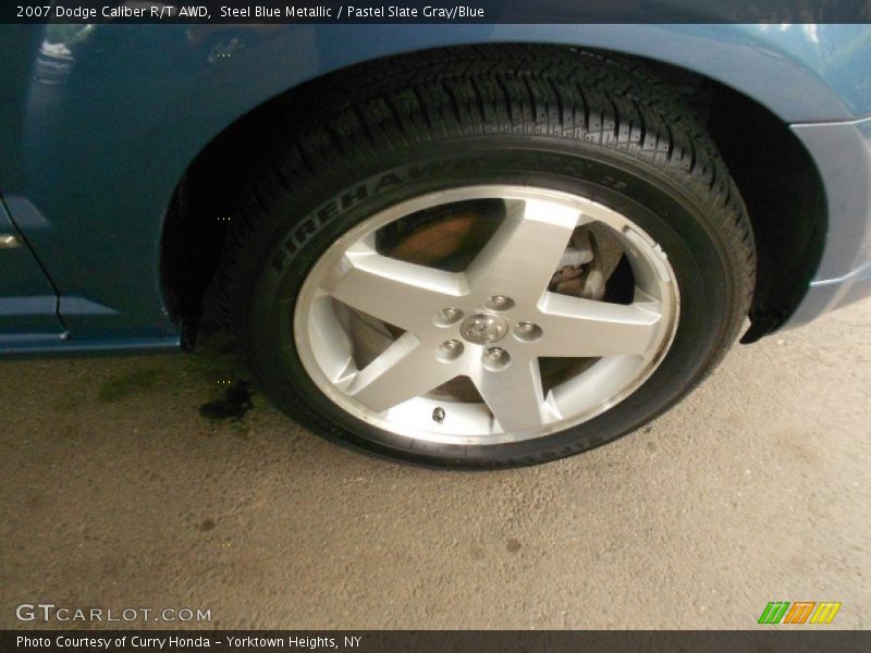 Steel Blue Metallic / Pastel Slate Gray/Blue 2007 Dodge Caliber R/T AWD