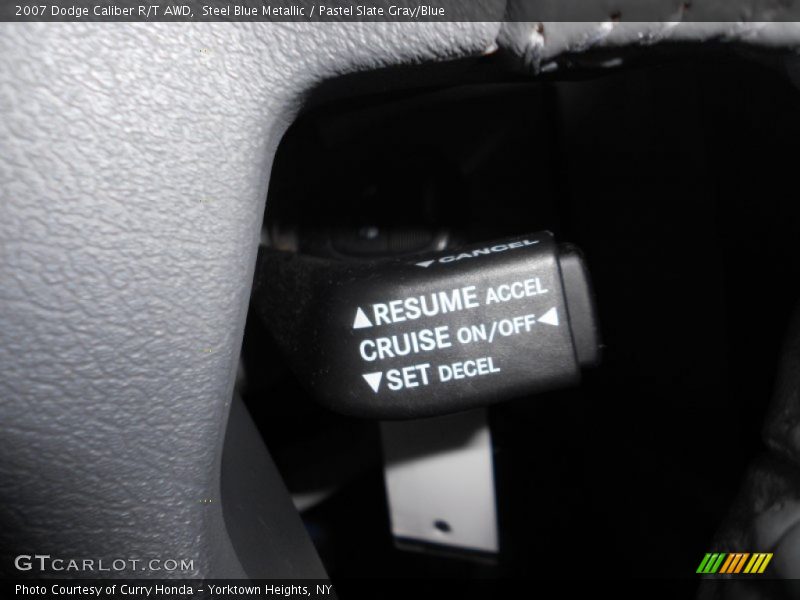 Steel Blue Metallic / Pastel Slate Gray/Blue 2007 Dodge Caliber R/T AWD
