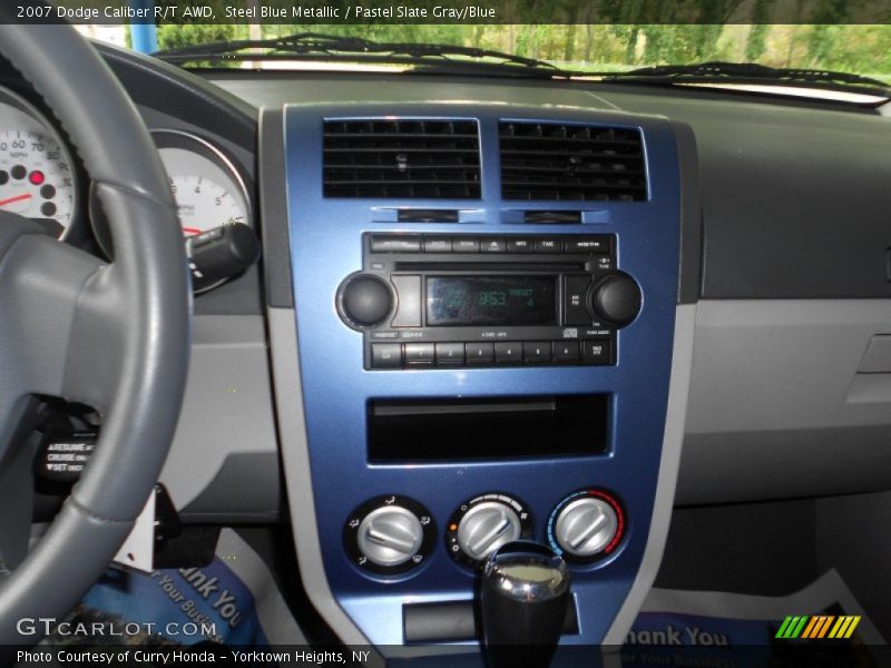 Steel Blue Metallic / Pastel Slate Gray/Blue 2007 Dodge Caliber R/T AWD