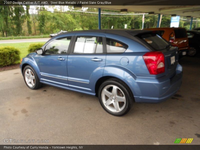 Steel Blue Metallic / Pastel Slate Gray/Blue 2007 Dodge Caliber R/T AWD