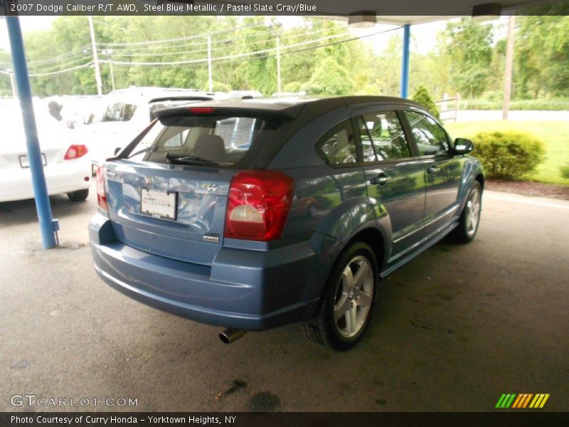 Steel Blue Metallic / Pastel Slate Gray/Blue 2007 Dodge Caliber R/T AWD