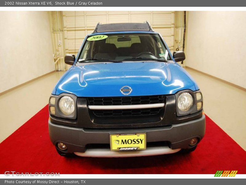 Shock Blue / Gray Celadon 2002 Nissan Xterra XE V6