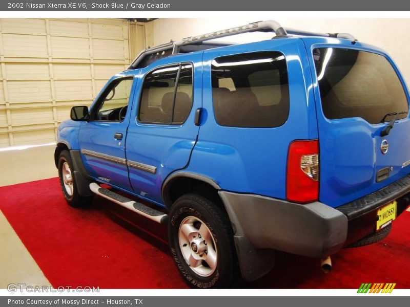 Shock Blue / Gray Celadon 2002 Nissan Xterra XE V6