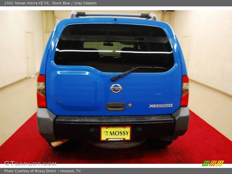 Shock Blue / Gray Celadon 2002 Nissan Xterra XE V6