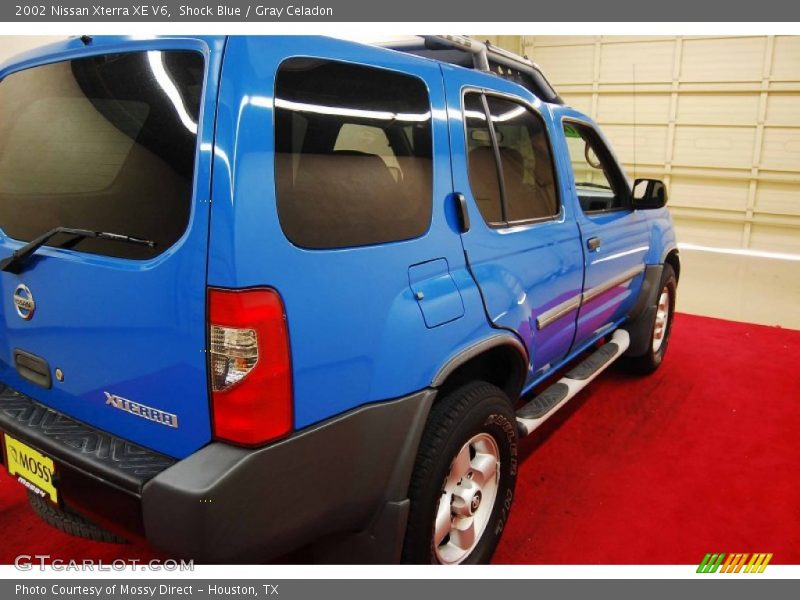 Shock Blue / Gray Celadon 2002 Nissan Xterra XE V6