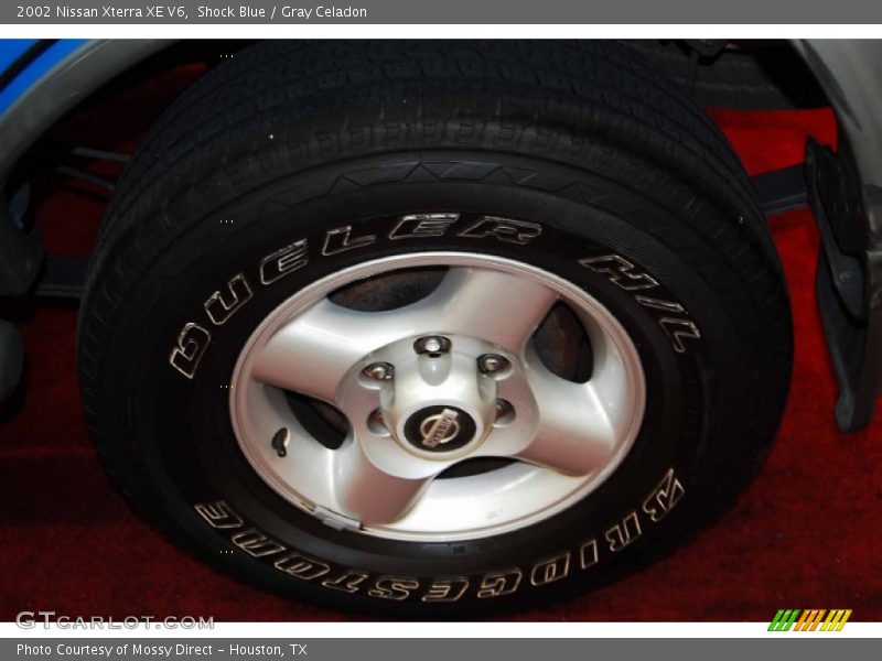 Shock Blue / Gray Celadon 2002 Nissan Xterra XE V6