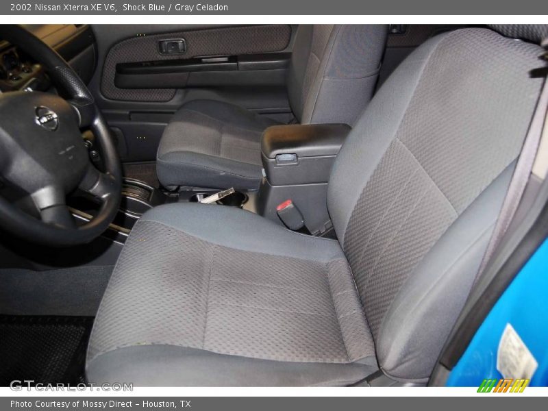 Shock Blue / Gray Celadon 2002 Nissan Xterra XE V6