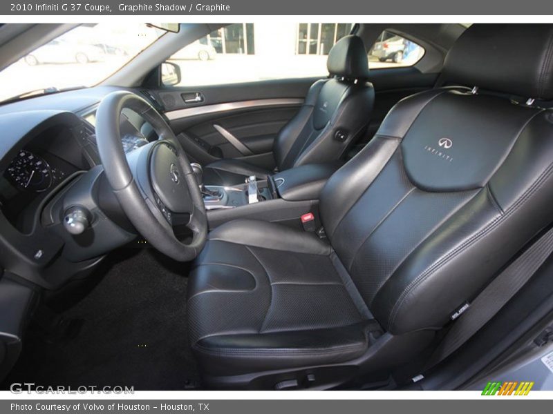 Front Seat of 2010 G 37 Coupe