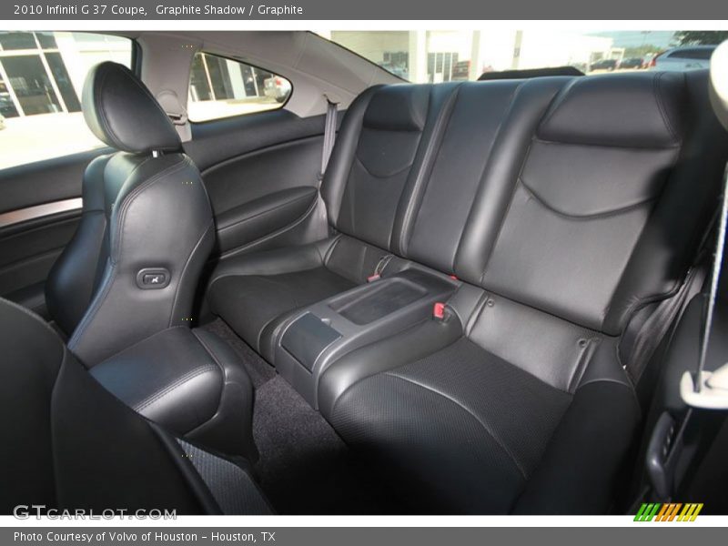 Rear Seat of 2010 G 37 Coupe