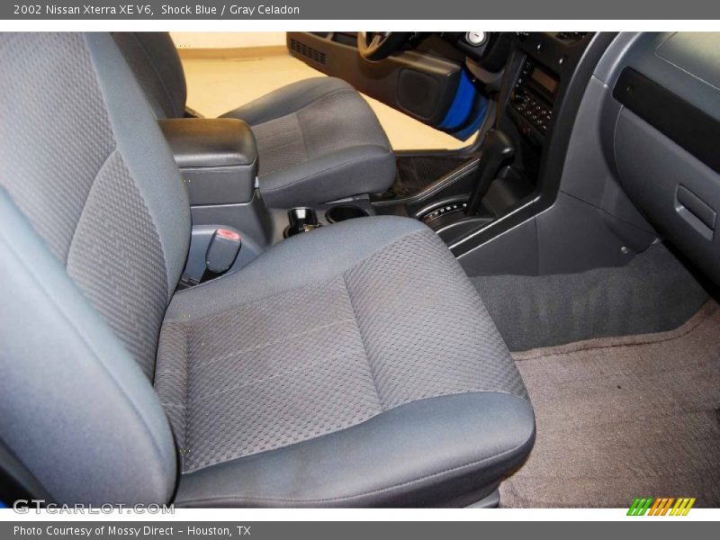Shock Blue / Gray Celadon 2002 Nissan Xterra XE V6
