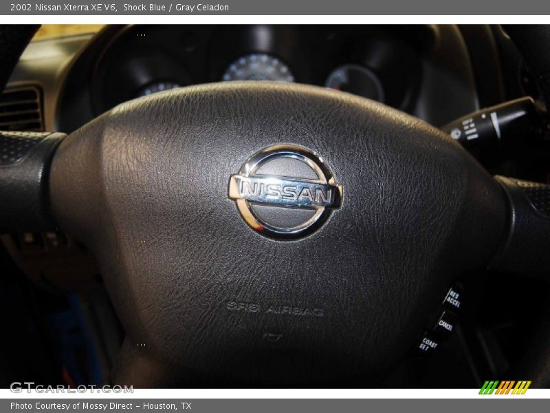 Shock Blue / Gray Celadon 2002 Nissan Xterra XE V6
