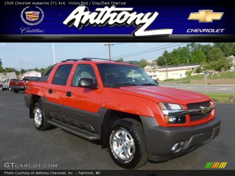 Victory Red / Gray/Dark Charcoal 2006 Chevrolet Avalanche Z71 4x4