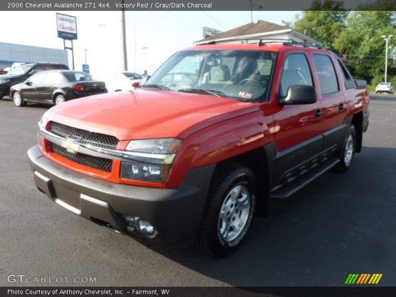 Victory Red / Gray/Dark Charcoal 2006 Chevrolet Avalanche Z71 4x4