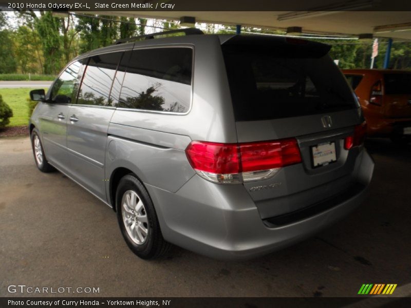 Slate Green Metallic / Gray 2010 Honda Odyssey EX-L