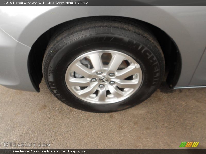 Slate Green Metallic / Gray 2010 Honda Odyssey EX-L