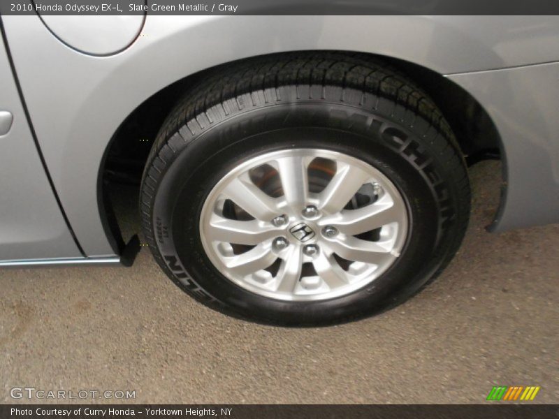 Slate Green Metallic / Gray 2010 Honda Odyssey EX-L