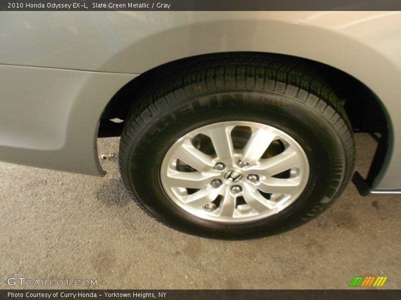Slate Green Metallic / Gray 2010 Honda Odyssey EX-L