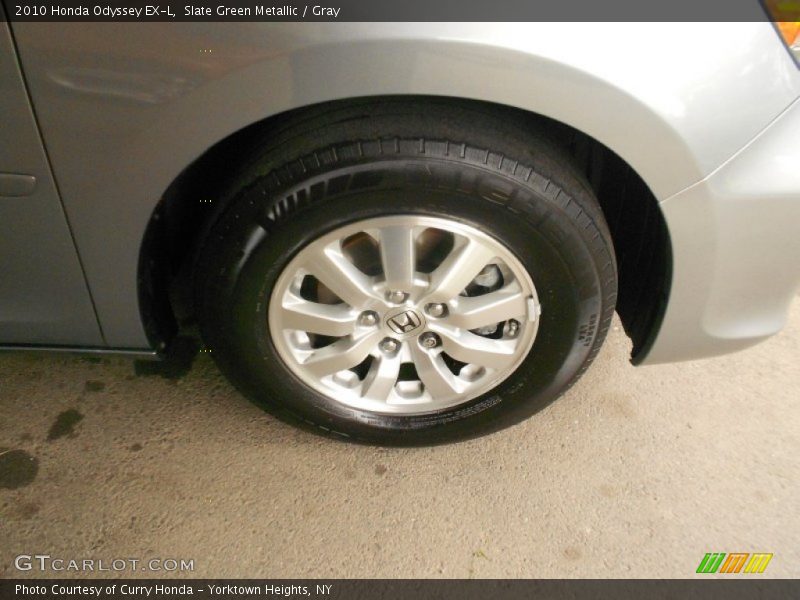 Slate Green Metallic / Gray 2010 Honda Odyssey EX-L