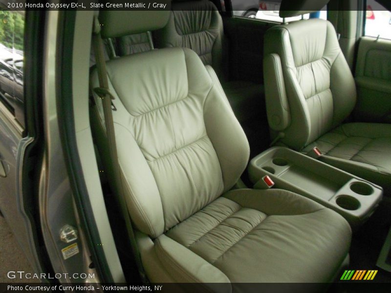 Slate Green Metallic / Gray 2010 Honda Odyssey EX-L