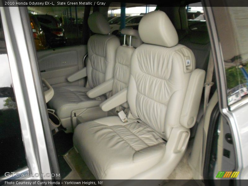 Slate Green Metallic / Gray 2010 Honda Odyssey EX-L