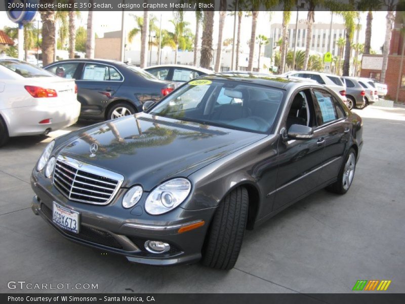 designo Graphite Metallic / Black 2009 Mercedes-Benz E 350 Sedan