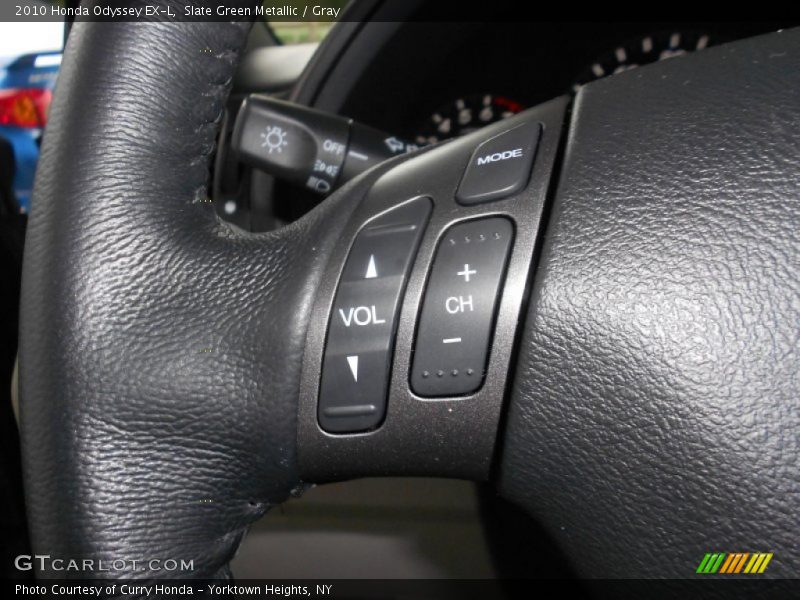 Slate Green Metallic / Gray 2010 Honda Odyssey EX-L