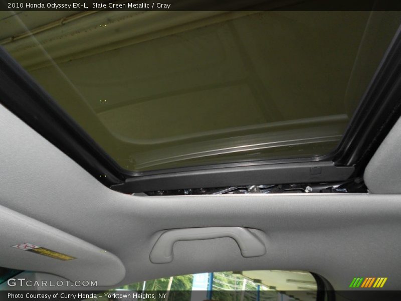 Slate Green Metallic / Gray 2010 Honda Odyssey EX-L