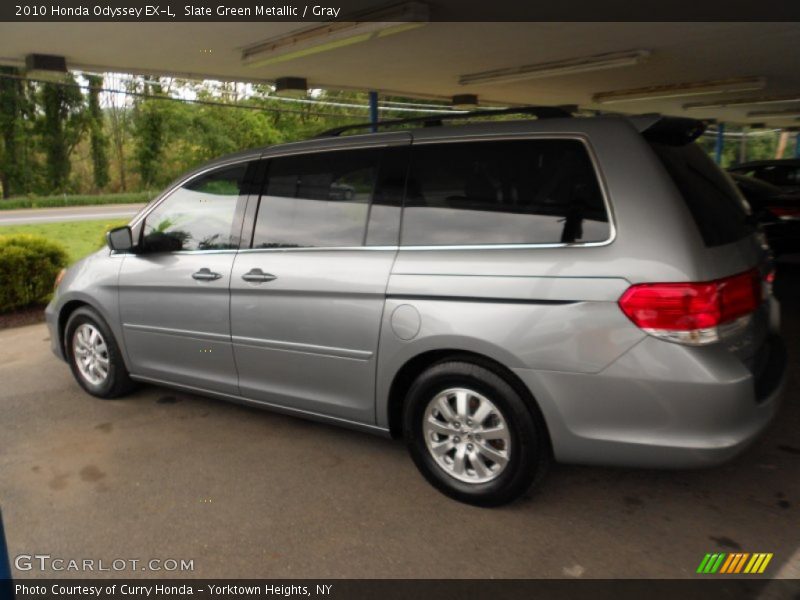 Slate Green Metallic / Gray 2010 Honda Odyssey EX-L