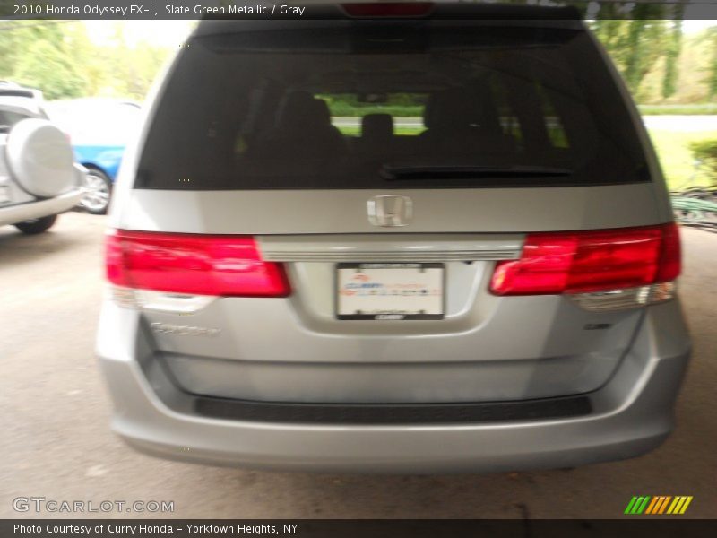 Slate Green Metallic / Gray 2010 Honda Odyssey EX-L