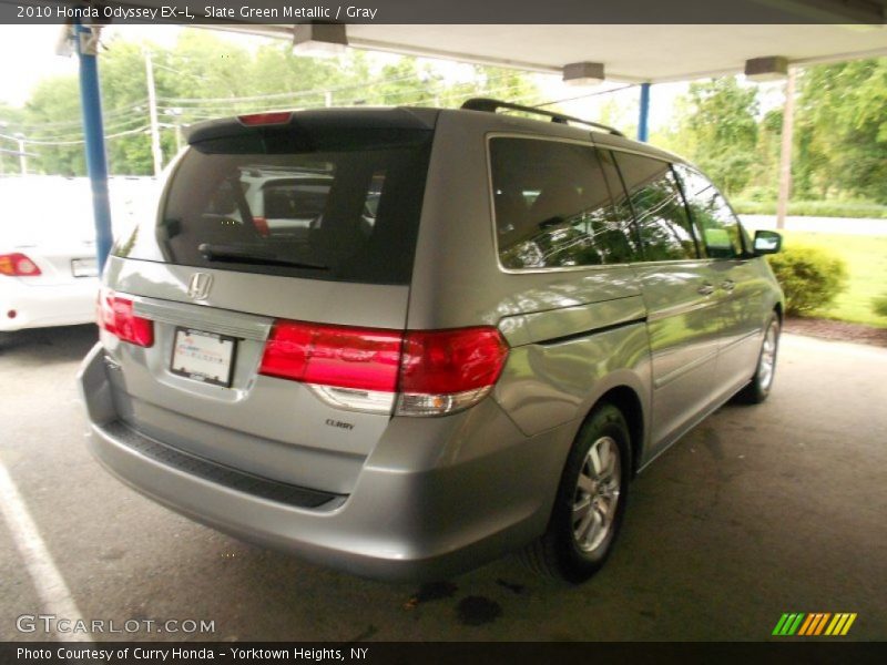 Slate Green Metallic / Gray 2010 Honda Odyssey EX-L