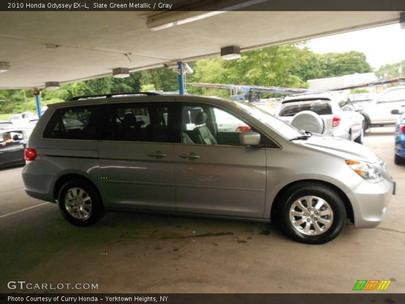 Slate Green Metallic / Gray 2010 Honda Odyssey EX-L