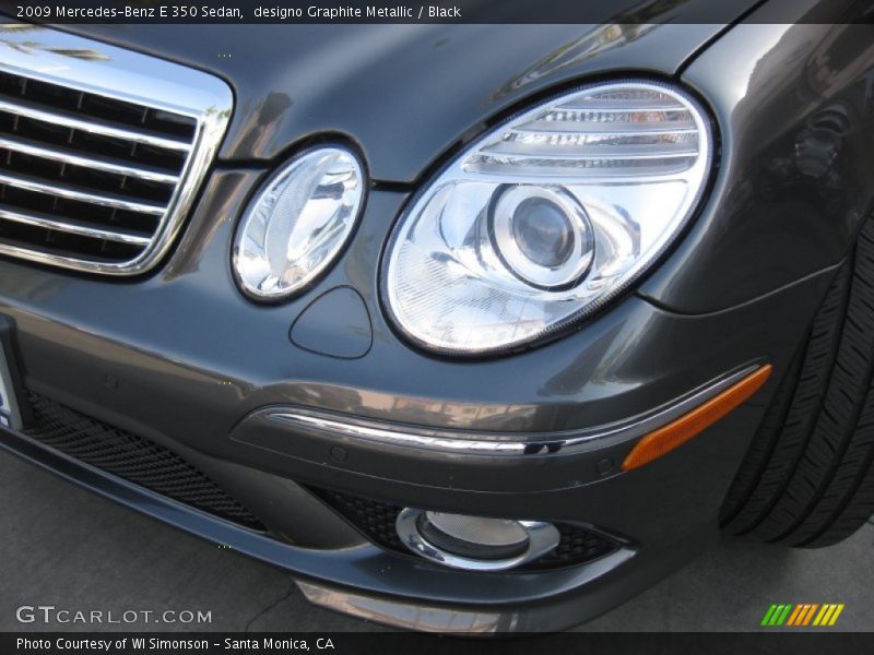 designo Graphite Metallic / Black 2009 Mercedes-Benz E 350 Sedan