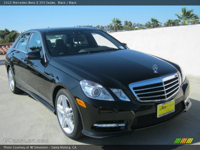 Black / Black 2013 Mercedes-Benz E 350 Sedan