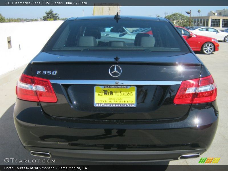 Black / Black 2013 Mercedes-Benz E 350 Sedan
