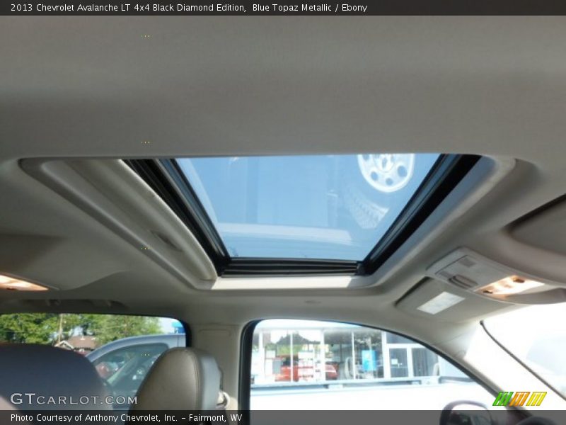 Blue Topaz Metallic / Ebony 2013 Chevrolet Avalanche LT 4x4 Black Diamond Edition