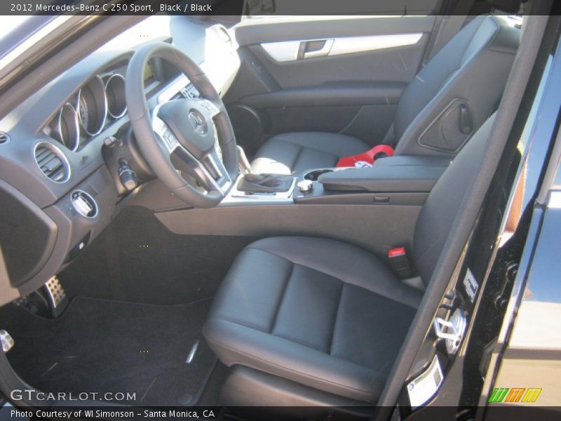 Black / Black 2012 Mercedes-Benz C 250 Sport