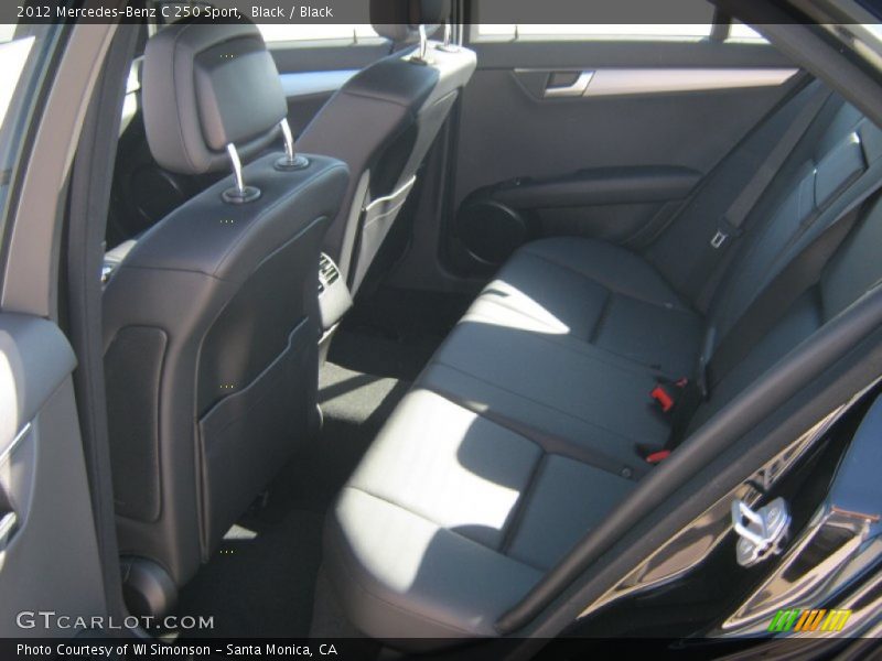 Black / Black 2012 Mercedes-Benz C 250 Sport