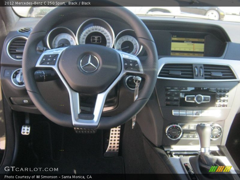 Black / Black 2012 Mercedes-Benz C 250 Sport