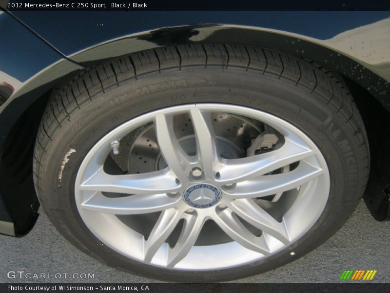 Black / Black 2012 Mercedes-Benz C 250 Sport