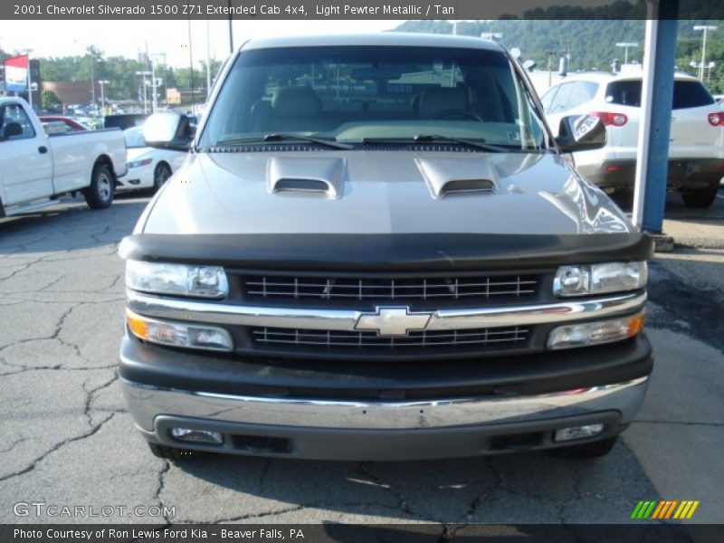 Light Pewter Metallic / Tan 2001 Chevrolet Silverado 1500 Z71 Extended Cab 4x4